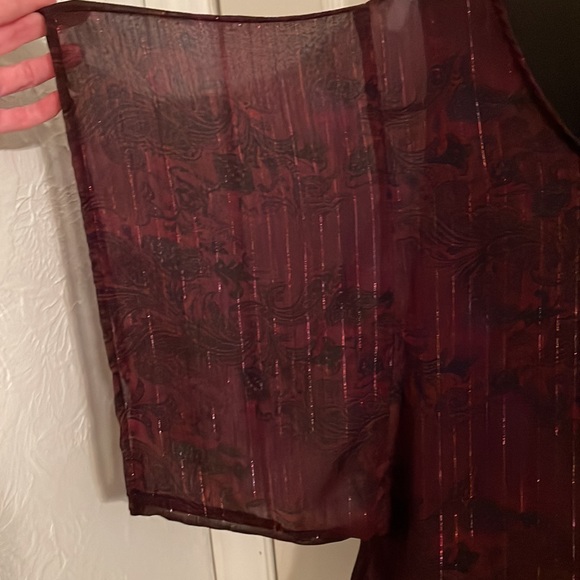 Cato maroon and black blouse - Picture 2 of 4